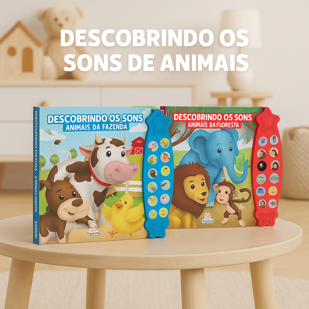 Livro Sonoro Infantil Blu Editora Descobrindo os Sons de Animais ...