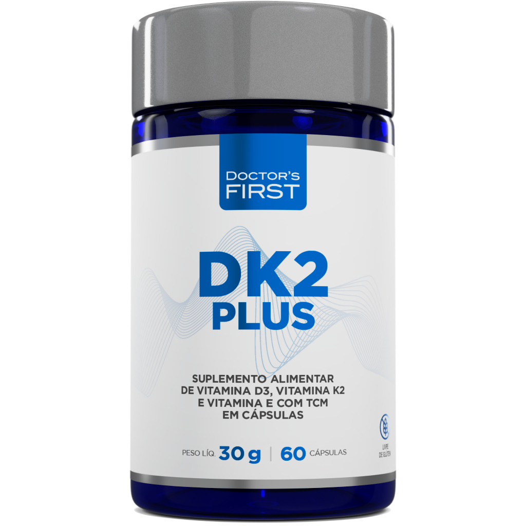 Vit D 2000 UI + Vit K2 65mcg - 60 cápsulas soft gel - Doctor's