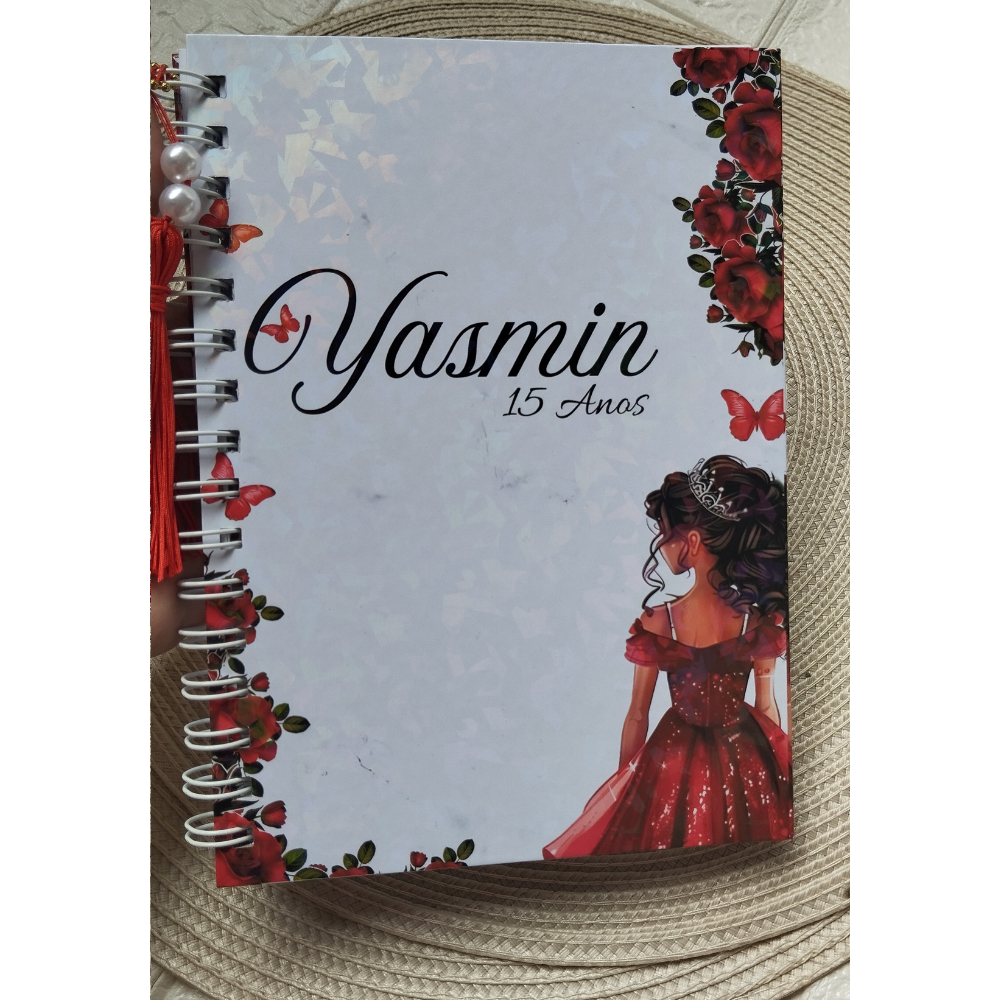 Caderno Personalizado A5 - Assinatura 15 anos - Debutante - Mensagens ...