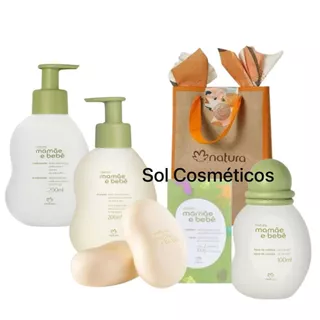Kit Presente Mamãe e Bebê Natura (5 itens) em Oferta na Shopee