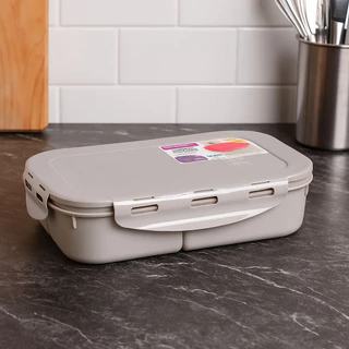 Marmita Hermética 1L com Divisórias para Microondas e Freezer – Fendi LP House
