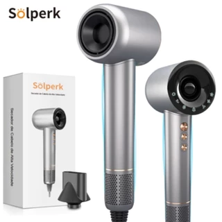 SOLPERK Secador de Cabelo de Alta Velocidade 120000 RPM com Conjunto Magnético e Secagem Rápida em Oferta na Shopee