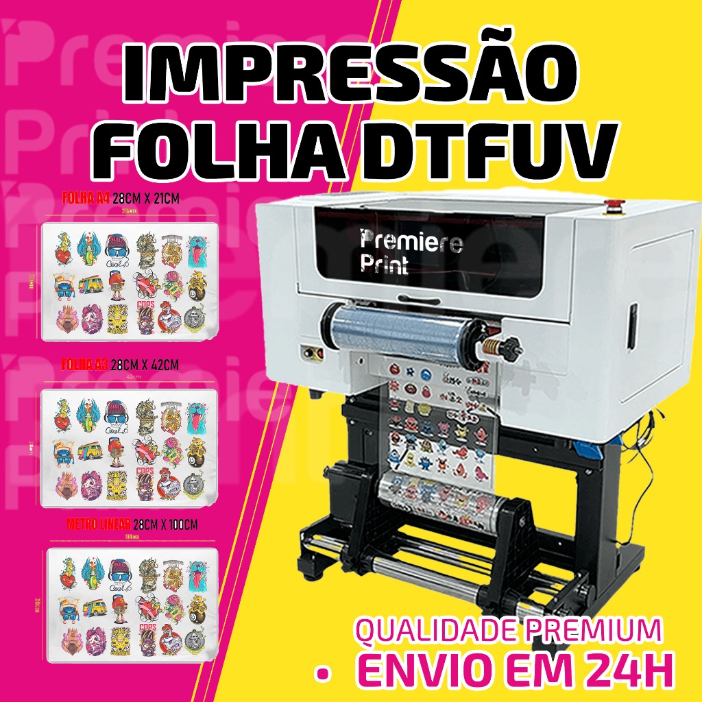IMPRESSÃO DTF UV ENVIO IMEDIATO EM ATÉ 24 HORAS