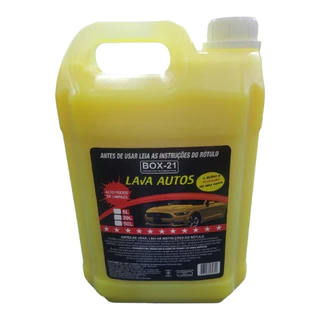 Shampoo Automotivo Lava Autos Concentrado Com Cera Carnaúba 5 Litros - BOX 21