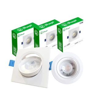 Kit 5 3 1 Luminária Led Spot 5w 7w 10w Quadrado Redondo Embutir Branco Frio Neutro Quente Bivolt Gesso Liberal