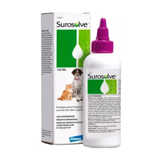 Surosolve 125ml Líquido para Limpeza de Ouvidos Elanco em Oferta na Shopee