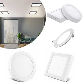 Kit 3 Painel Led 12w 18w 25w Branco Frio Quente Neutro Redondo Quadrado Embutir Sobrepor ULTRA