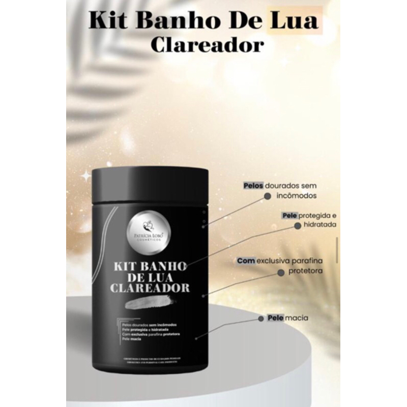 Kit Banho de Lua Clareador Clareia Pee e Pelos Patricia Lobo | Shopee ...