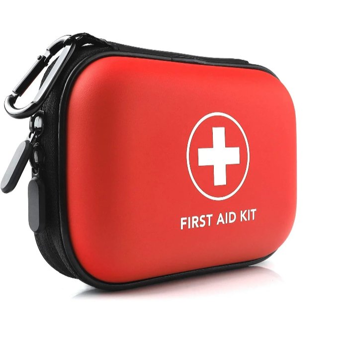 Caixa primeiros socorros portátil, kit de emergência para viagem camping de sobrevivência.