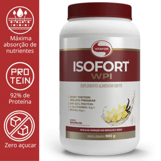 WHEY ISOLADO ISOFORT WPI 900G - VITAFOR