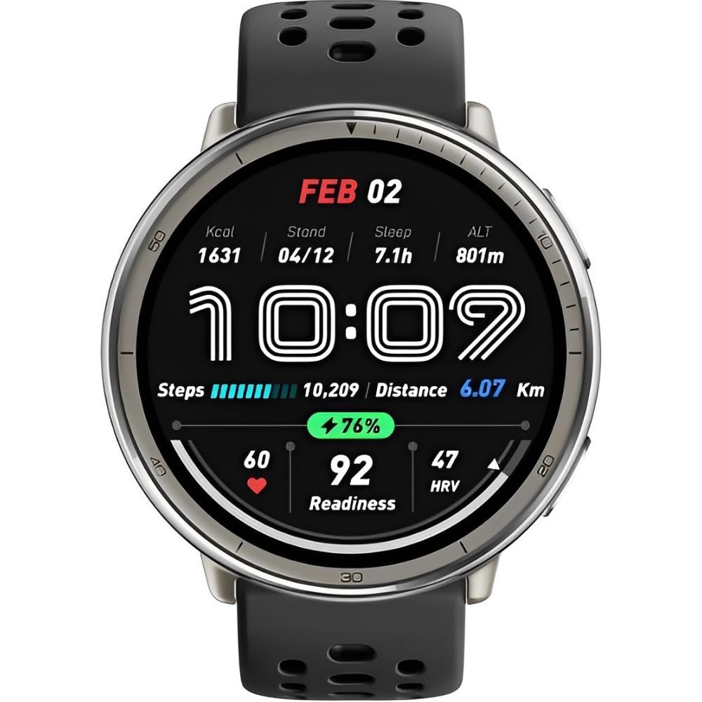 Relógio Amazfit Active 2 A2437 con GPS Bluetooth - Prata Preto | Shopee ...