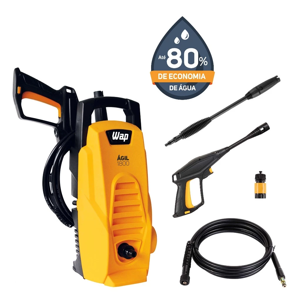 Lavadora de Alta Pressão WAP Ágil 1800 1400W 1300 PSI