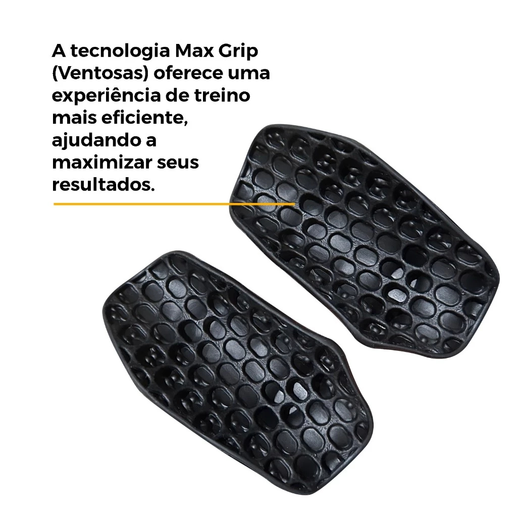Imagem do produto Luva de Academia Musculação Treino Max Grip Protetor de Pegada Antiderrapante Halteres Barras 5