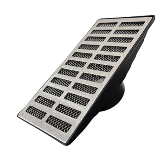 Ralo Guvi Coletor Linear 15x30 Grelha Alumínio Saída Fundo 100mm