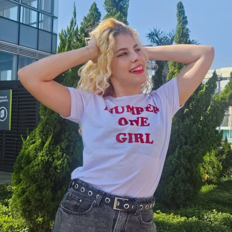 REPRODUÇÃO] Camiseta Unissex 'Number One Girl' ROSÉ Blackpink