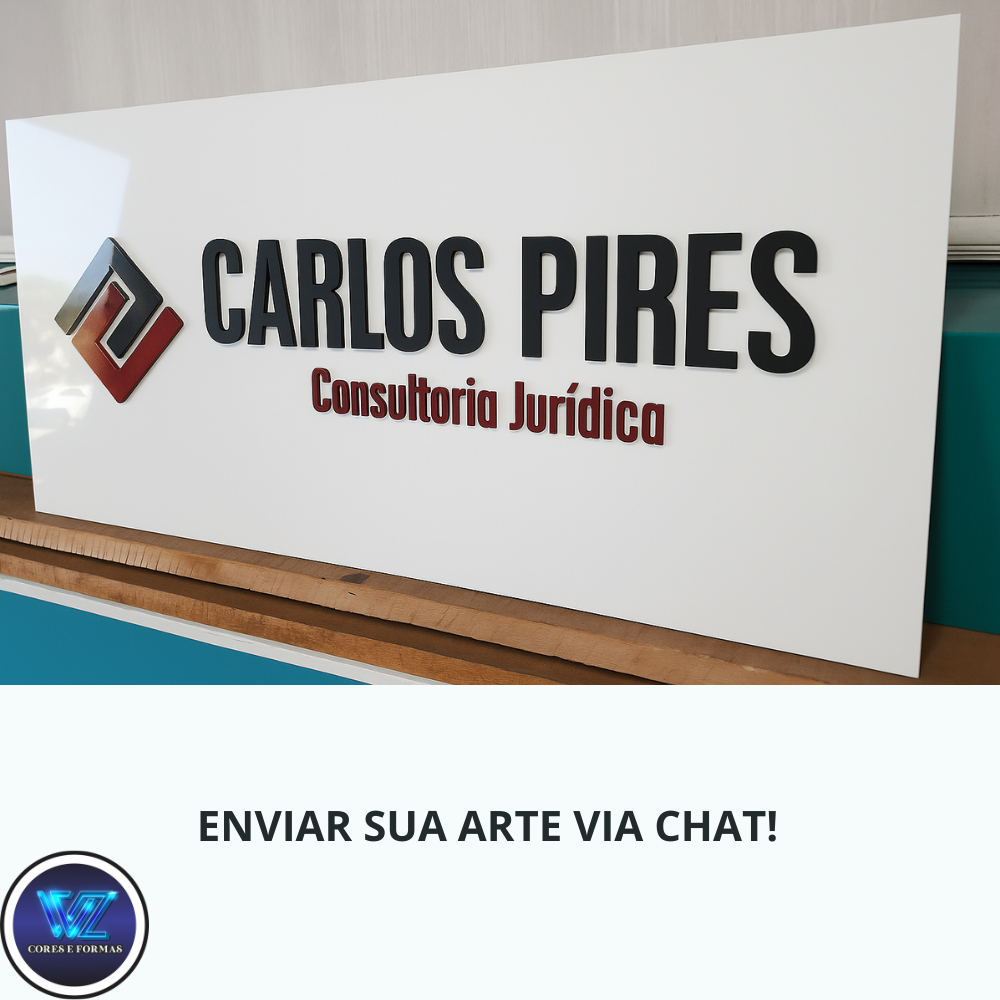LETRA PARA FACHADA, PLACA PARA LOJA, PLACA PERSONALIZADA, PLACA 60X30CM ...