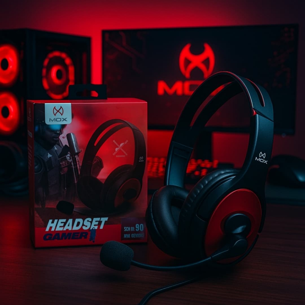 Fone De Ouvido Gamer Com Microfone Mox MO-HP130 | Shopee Brasil