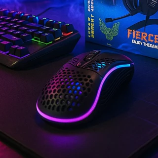 Mouse Gamer LED RGB 4 Botões 1200 DPI Hrebos HS-189