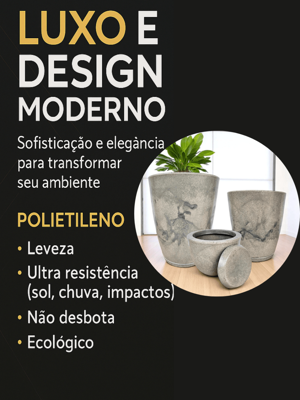 Kit de Vasos Decorativos