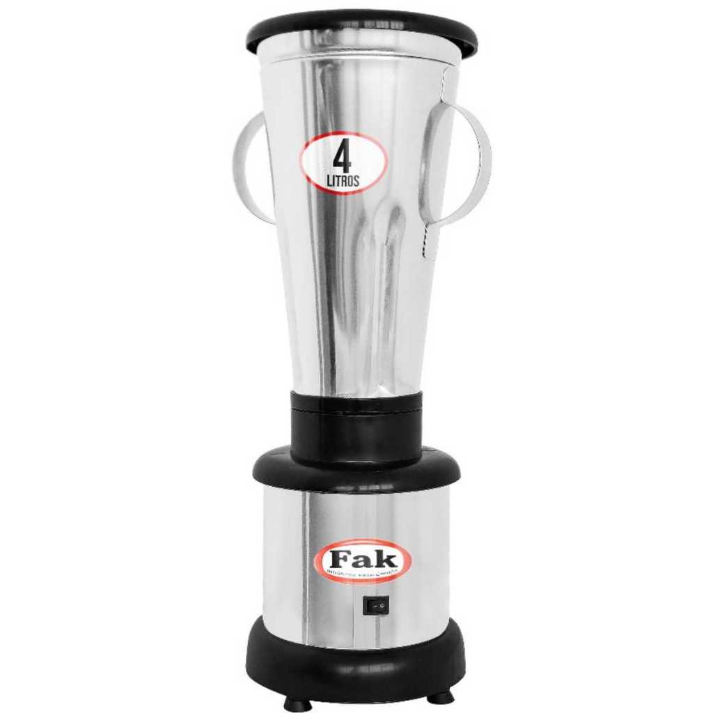 Liquidificador Baixa Rotação Industrial 4 Litros 800w Inox