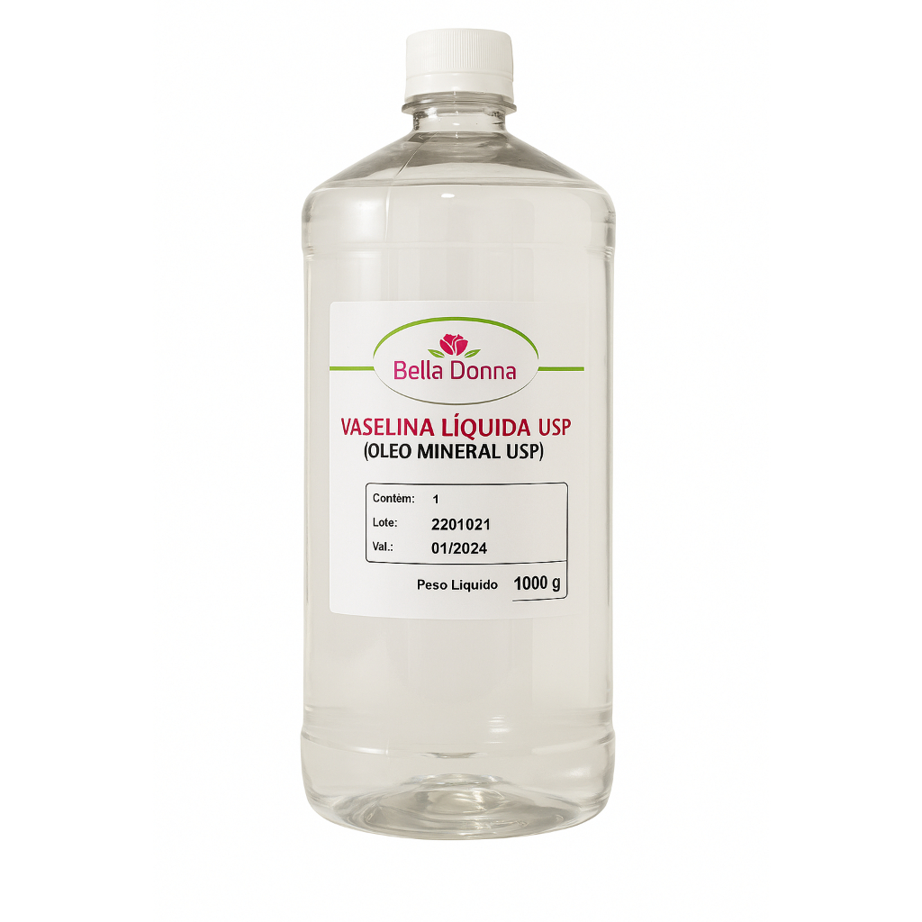 Vaselina Líquida (óleo Mineral) 1 Litro - Usp Bella donna