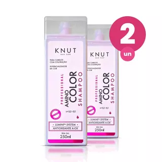 Kit 2 Shampoo Knut Amino Color 250ml em Oferta na Shopee
