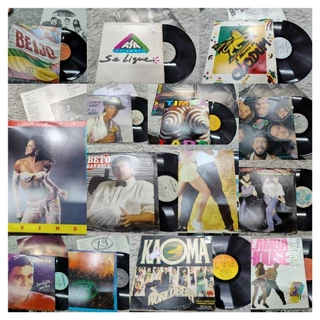 lp disco de vinil axe bahia lambada pop rock sertaneja novela dance dj forro em Oferta na Shopee