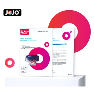Vinil Adesivo Branco A4 Prova Dágua 50 Folhas P/ Jato Tinta