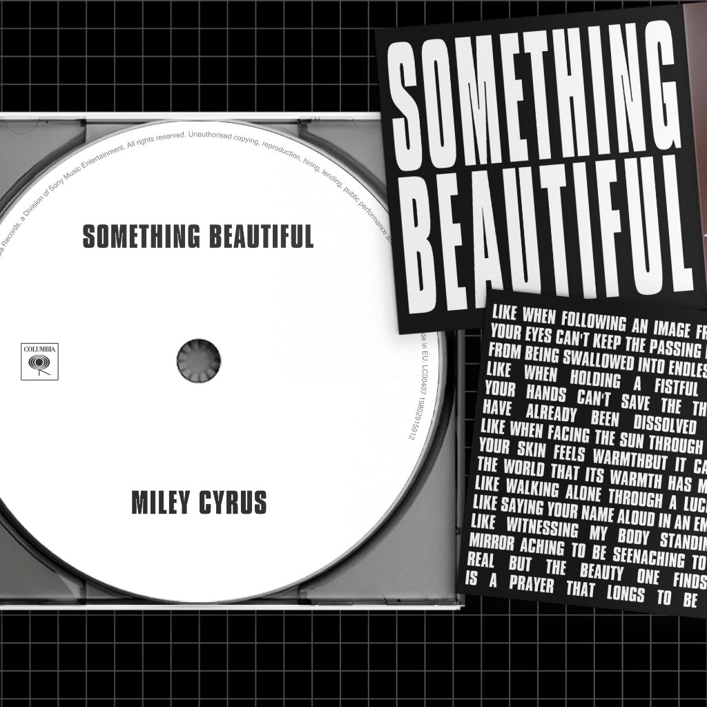 MILEY CYRUS - SOMETHING BEAUTIFUL (FAN MADE) | Shopee Brasil