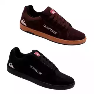 Tênis quik Kit combo 2 Pares Skatista lançamento Promoçao Camurça