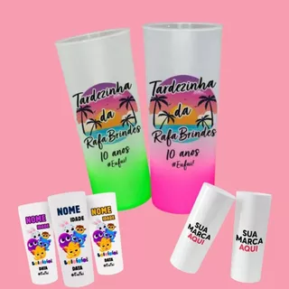 Copos Long Drink Personalizados Qualquer Estampa P/ Evento Festa Aniversário