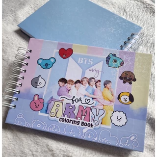 📚 Livro de Colorir Army Goods - BT21| BTS– Edição Especial para ARMYs💜FESTA💜 em Oferta na Shopee