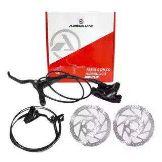 Freio Hidráulico Absolute Brutus 4 Pistões Bike C/ Par Disco 180mm