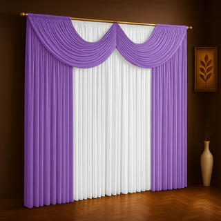 Cortina Para Sala Quarto Igreja Salao 3,00m x 2,70m Em Malha Gel Paris em Oferta na Shopee