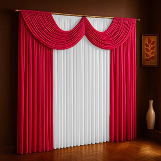 Cortina Paris 2,00 X 1,70 Para Sala Quarto Igreja Salão em Oferta na Shopee