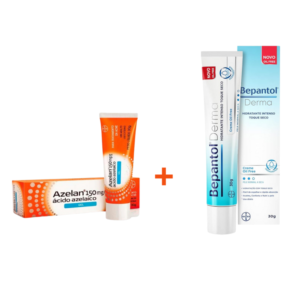 Kit Azelan Gel 30g + Bepantol Derma Toque Seco 30g | Shopee Brasil