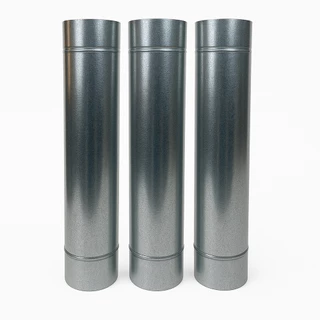 3 TUBOS DUTOS GALVANIZADOS DE 200MM PARA CHAMINÉ