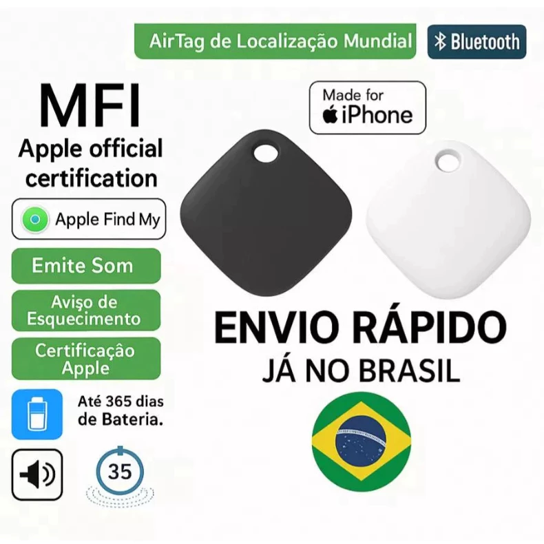 Rastreador AirTag Smart Tag Localizador GPS para Mala-Automóveis-Pet-Criança Sem Limite de Distância — foto 3