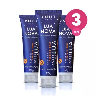 Kit 3 Máscara Capilar Knut Cronograma Capilar Fases Da Lua Nova 130g em Oferta na Shopee
