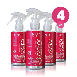 Kit 4 Acqua Thermal Renovador Capilar Knut Cachos 200ml em Oferta na Shopee