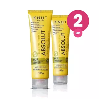 Kit 2 Knut Hair Tratamento Capilar Remedy Absolut 130g em Oferta na Shopee