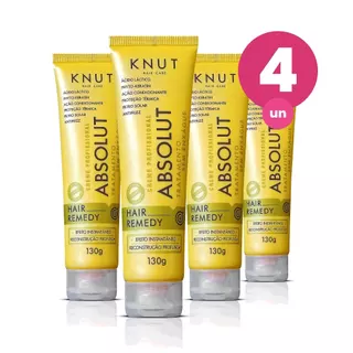 Kit 4 Knut Hair Tratamento Capilar Remedy Absolut 130g em Oferta na Shopee