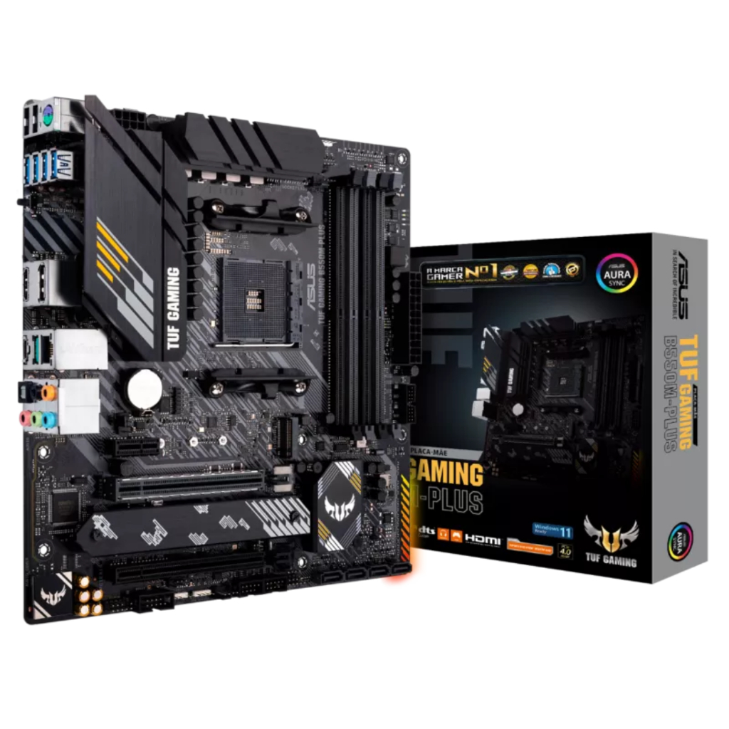 Placa Mãe Asus TUF Gaming B550M-Plus, Chipset B550, AMD AM4, mATX, DDR4 - PC Gamer Desempenho
