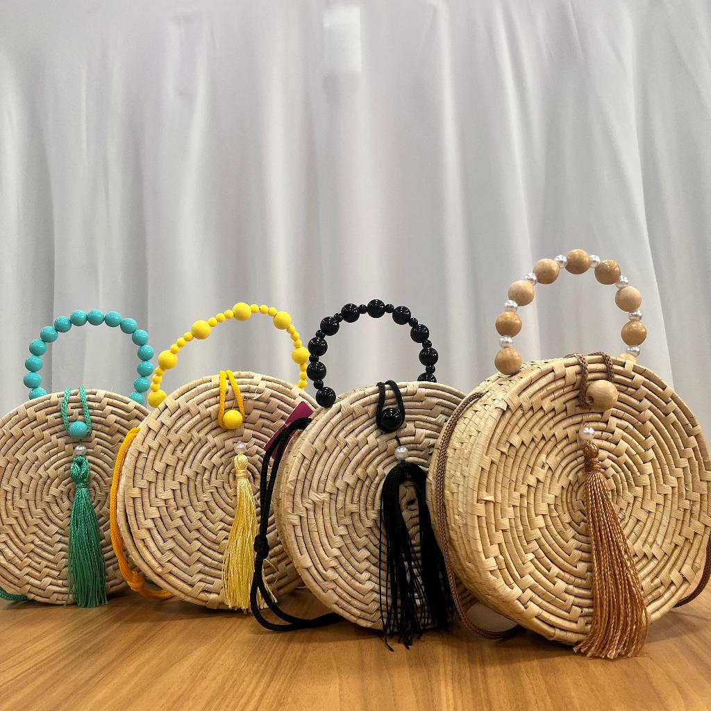 Bolsa de Palha Redonda Pequena | Shopee Brasil