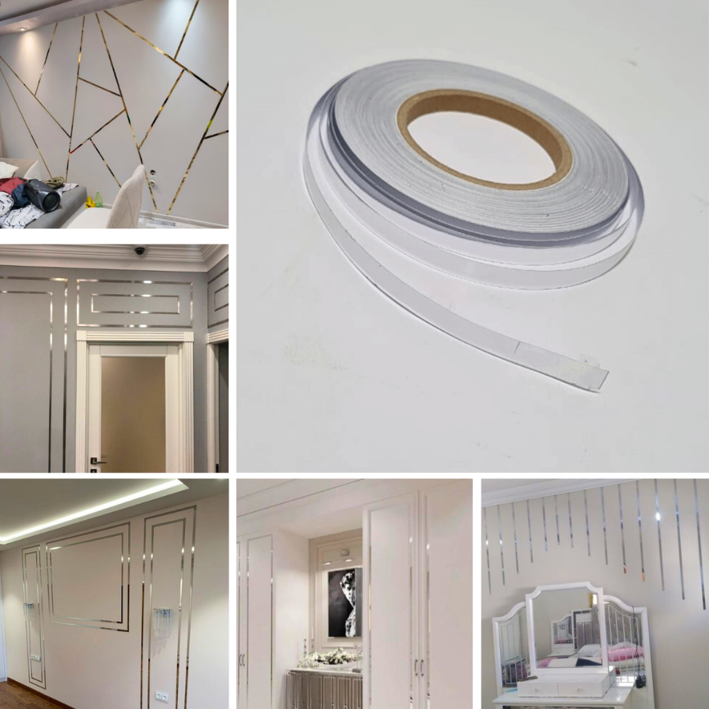 Fita Adesiva Lisa Prateada 20M – Uso Decorativo em Tetos, Paredes ...
