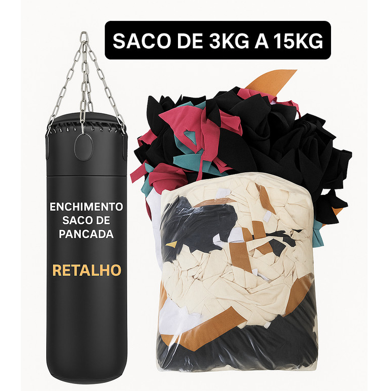 Retalho De Tecido Enchimento Saco De Pancadas Almofadas