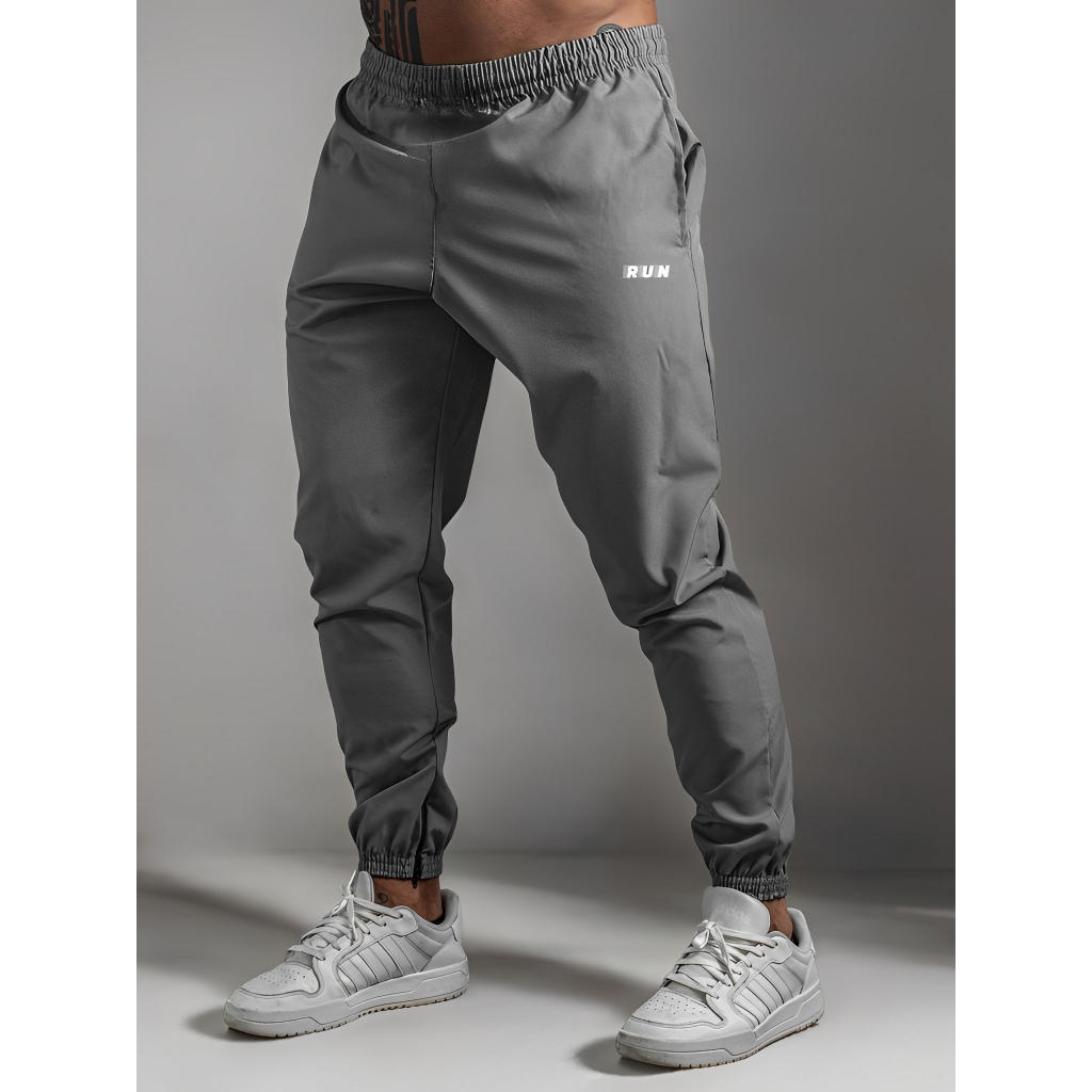 Calça Jogger RUN Elastic Sport Treino Academia Corrida Unissex Conforto ...
