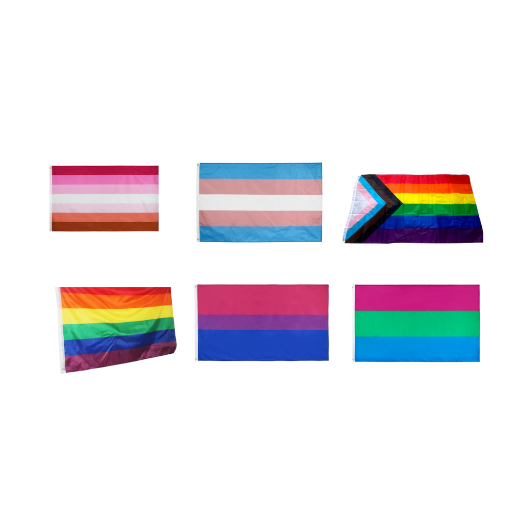 Bandeiras Lgbt + Poli + Bi + Pride 90x150cm P/escolher
