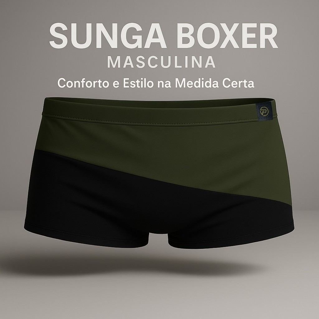 Sunga Boxer Masculina Premium – Conforto e Estilo para Praia e Piscina ...