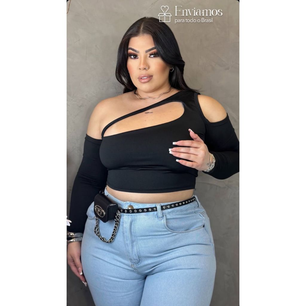 Cropped Gringa Suplex Plus Size